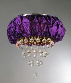 Wine Velvet Crystal Chandelier