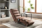 Linen Chaise Lounge Indoor Chair; Modern Long Lounger for Office or Living Room