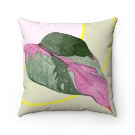 Leaf Square Pillow Home Decoration Accents - 4 Sizes (size: 20" x 20")